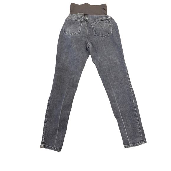 Aglow Women's Maternity Skinny Jeans Denim Blue Dark Wash Size 26 - Picture 12 of 16